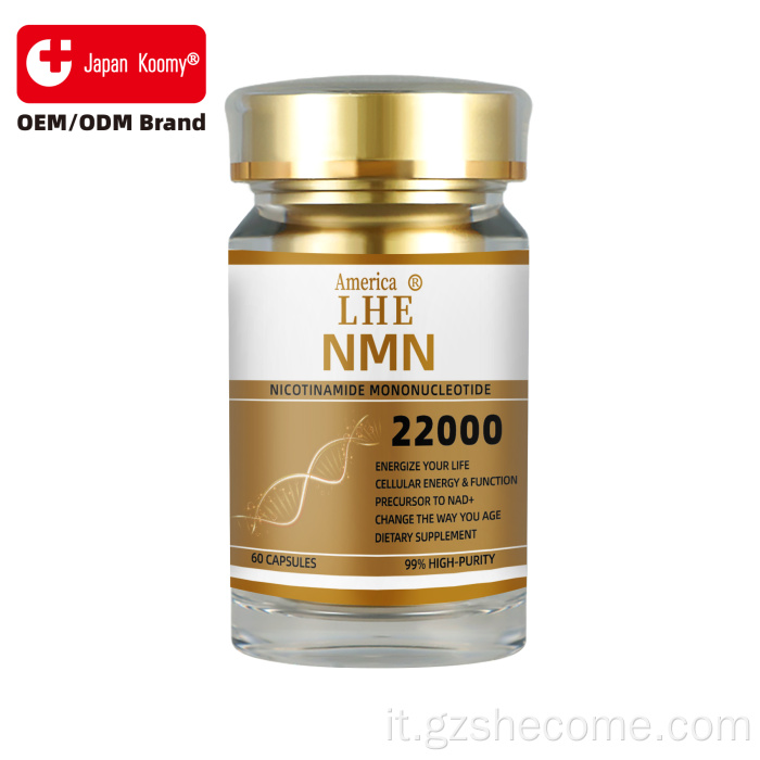 Supporto antietà in capsule NMN da 2200 mg certificate GMP